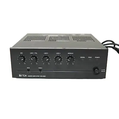 TOA CU Commercial Mixer Amplifier BG-2060 5 Channel 60 Watt 70V Speaker Output • $89.99