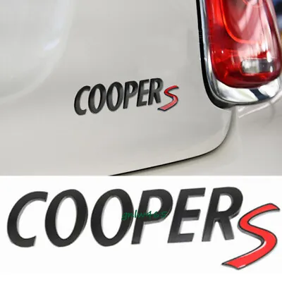 Black Red Car Rear Trunk Emblem Badge Sticker For Mini Cooper S F56 R55 F55 R56 • $14.95