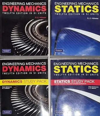 £50 • Buy Engineering Mechanics Dynamics + Statics Bundle With Study Pack - R.C.Hibbeler