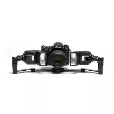 Photomed R2 Dual Point Flash Bracket Universal -cameras And Flashes Not Included • $179.25