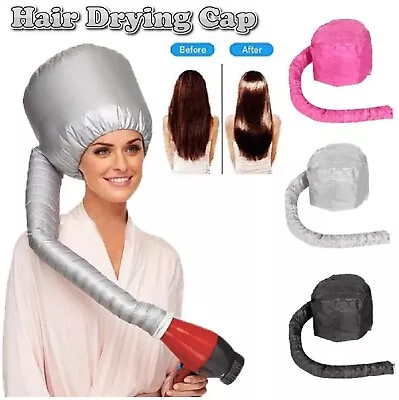 Bonnet Hair Drying Cap Hat Hood Womens Hairdressing Soft Blow Dryer Home Tool • $13.99