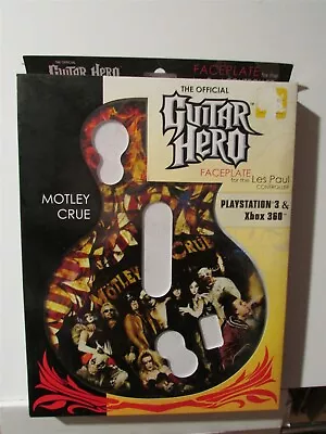 MOTLEY CRUE Guitar Hero Faceplate For Les Paul Xbox 360 Playstation NEW IN BOX • $25