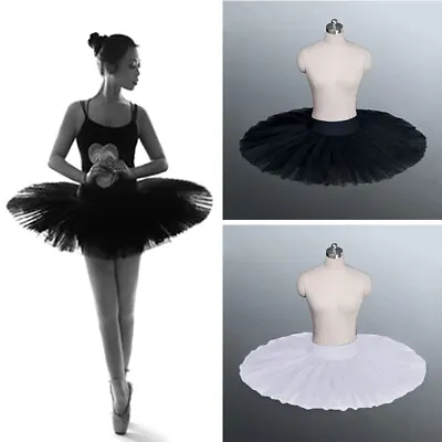 Dance Ballet Tutu Skirt Women Girls Practise Pancake Plateau Costume Dancewear • $26.99