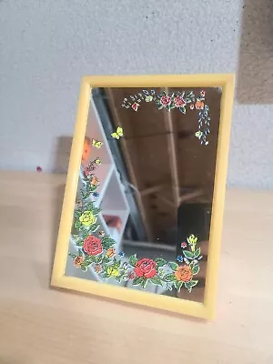 1978 Yaps Music Box Love Story Floral Mirror Decor Table  April Love  Tested VTG • $13.27