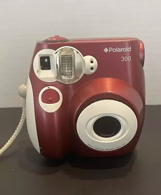 Polaroid 300 Instax Mini Instant Film Camera Red W Wrist Strap • $28.75