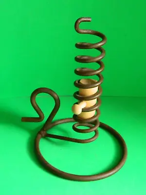 Vintage  Iron Spiral Colonial Courting Candle • $20.99