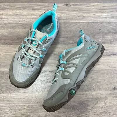 Merrell Women's Pro Terra Vim Gray Lace Up Low Top Hiking Shoes Size 7 • $39