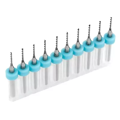 10pcs 1mm Micro Tungsten Carbide Twist Drill Bit PCB For Dremel Rotary CNC • $14.32