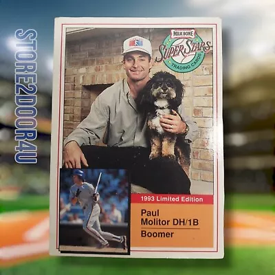 1993 Milkbone MLB Paul Molitor #1 Brewers • $1.51