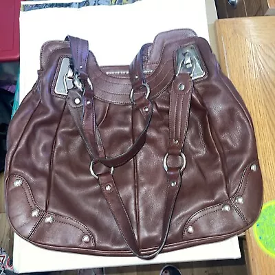 Very Nice B. Makowsky Brown Leather Handbag Purse • $5