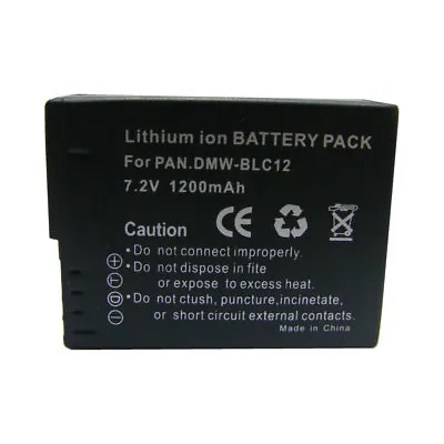 DMW-BLC12 Battery For Panasonic Lumix DMC-GH2 DMC-G70 DMC-GX8 DMC-G7 DMC-G81 • £12.26