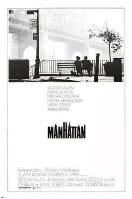 MANHATTAN Movie Poster Woody Allen Diane Keaton Muriel Hemmingway Drama 20x30 • $9.99