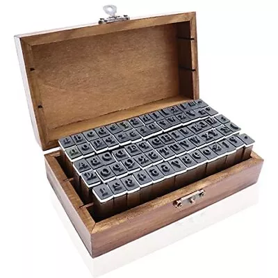 70pcs Alphabet Stamps Vintage Wooden Rubber Letter Number And Symbol Stamp Set • $14.90