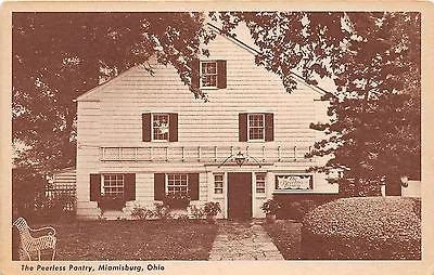 Ohio Postcard MIAMISBURG The PEERLESS PANTRY Restaurant RIVER Dayton Montgomery • $10.34