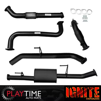 3 Inch Exhaust For Navara D40 Exhaust 2007-2015 2.5L With Cat & Muffler Black • $740