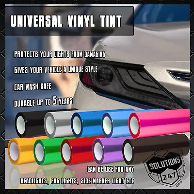 Vinyl Protection Film Smoke Tint Headlight Taillight Fog Light Sider Marker Wrap • $6.99