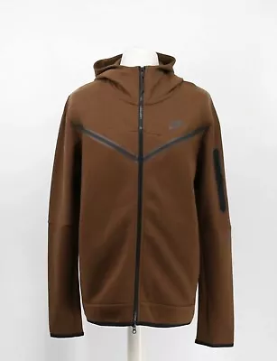 Brown Nike Tech Hooded Sweater Size Xl Pre-owned Good Condition 100% Authentic • $1