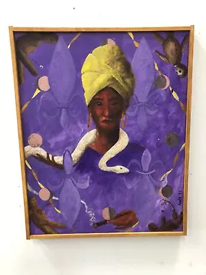 Voodoo Queen Marie Laveau Acrylic Painting • $175