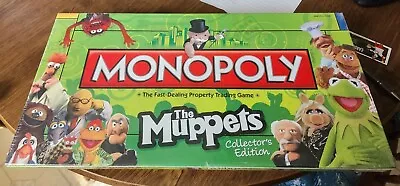 Monopoly The Muppets Collectors Edition - New Sealed - FREE SHIPPING • $16.50