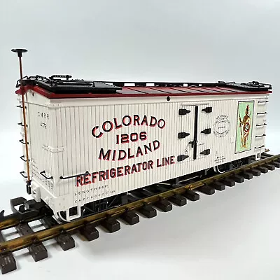 LGB 4072P01 Colorado Midland Wood Refrigerator Car 1206 G Scale • $49.99