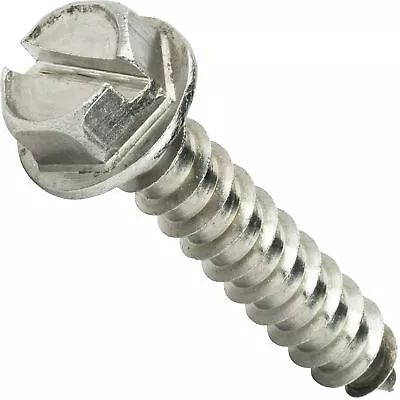 #8 X 1/2  Hex Head Sheet Metal Screws Self Tapping Stainless Steel Qty 100 • $15.24