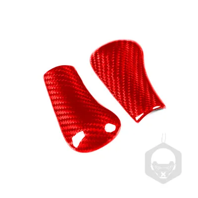 Carbon Fiber 2Pcs Inner Gear Shift Knob Covers For Nissan GTR R32 R33 R34 Red • $64.56