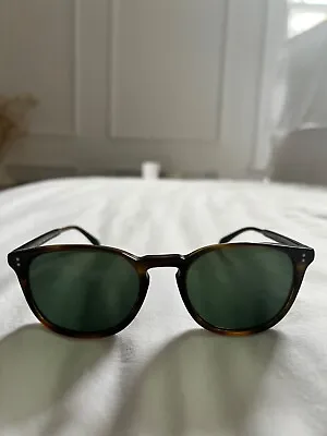 Oliver Peoples Finley Esq. Sunglasses Tortoiseshell With Dark Green Lens  • £180