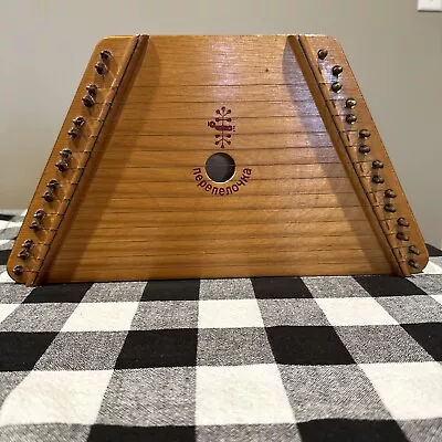 Nepenenoyka The Music Maker Lap Harp Dulcimer Zither Wooden Stringed Instrument • $22.50