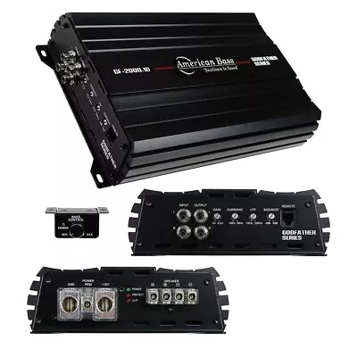 American Bass  Gf-2000.1d 2340w Rms Godfather Monoblock Car Audio Amplifier Amp • $279