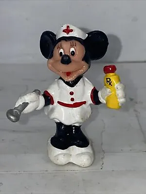 Vintage Walt Disney Productions Minnie Mouse Nurse Figurine. PVC  2  Hong Kong • $5.99