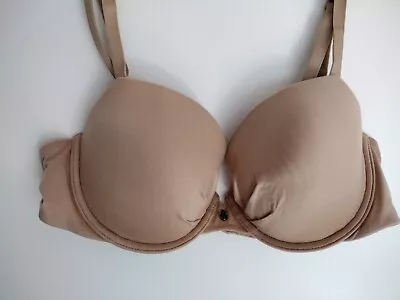 Victoria's Secret 34B  Fabulous By Victoria Multiway Beige Lined Demi Bra  • $6.99