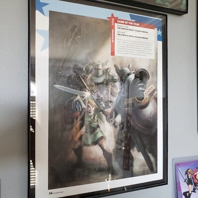 $36 • Buy FRAMED Retro 2007 Legend Of Zelda: Twilight Princess Wii Video Game Wall Art