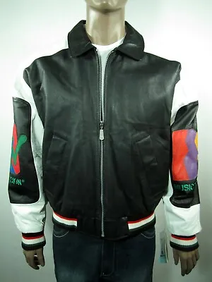 1992 MTV Men's Leather Jacket Size Large 90s Vintage NWT RARE • $450