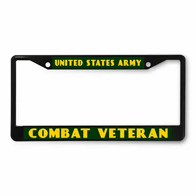 License Plate Frame Vinyl Insert United States Army Combat Veteran Military • $17.99