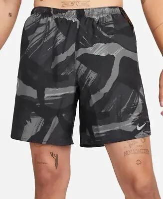 Nike Challenger Running Shorts Black Camo DQ4726-010 (Size Medium Men’s) • $35