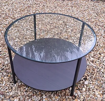 IKEA VITTSJÖ Round Glass Top Coffee Table • £35