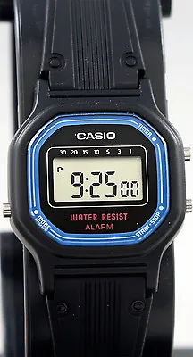 Casio LA-11WB-1W Ladies Digital Watch Sport Alarm Blue Black Casual Classic New • $36.85