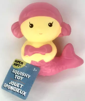 Greenbrier Squishy Toy Mermaid Pink Super Soft Vintage Stress Relief • $13.99