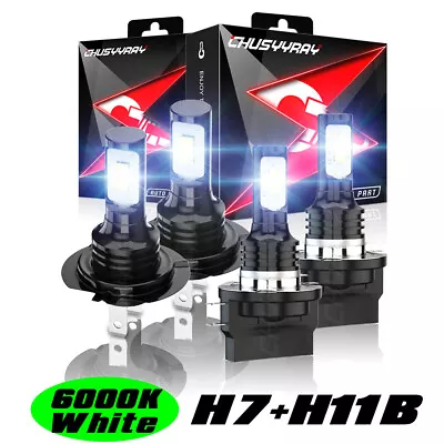 FOR Hyundai Veloster 2013-2017 H7+H11B LED Headlight High Low Beam • $27.99