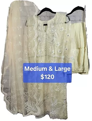 Formal Dress  Embroidered /Party Wear Dress Pakistani Indian Shalwar Kameez👗 • $9.87