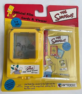 The Simpsons Official Film Cardz Set Viewer Blister Pack & Bonus Card By Artbox • $7.99