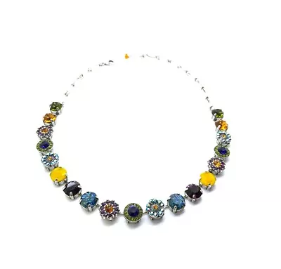 Mariana Necklace Alluring Floral In Multi Color Austrian Crystals Winter Wond... • $278