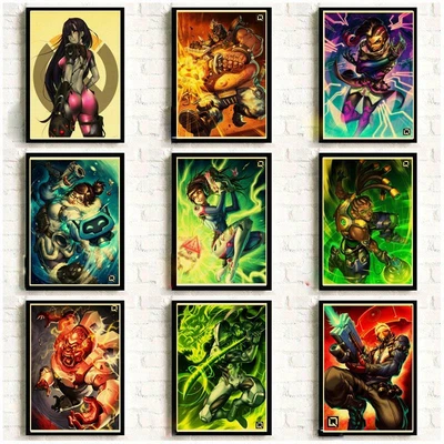 $5.49 • Buy Game Poster Overwatch Widowmaker Retro Posters Kraft Wall Paper High Quality