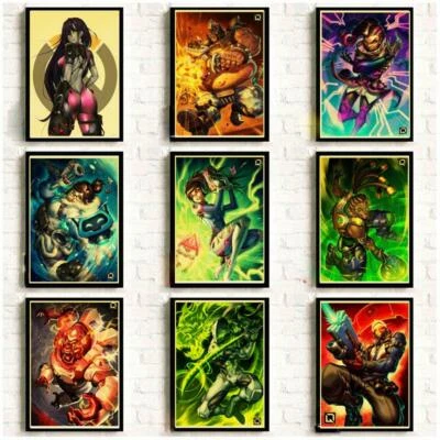 $6.59 • Buy Game Poster Overwatch Widowmaker Retro Posters Kraft Wall Paper High Quality