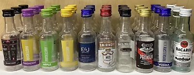 30 Empty Mini Bottles Vodka Rum Brandy 50ml Plastic Bottles • $9.98