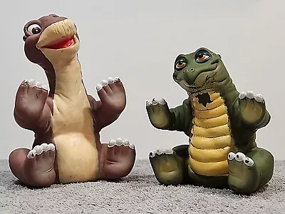 Vtg Lot 2 1988 Land Before Time Pizza Hut Rubber Hand Puppets Littlefoot Spike • $9.99