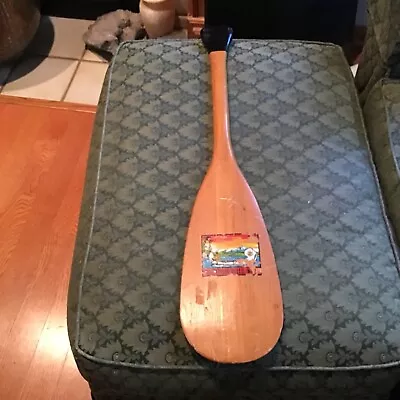 Vintage Wisconsin Dells Souvenir Wood Canoe Paddle • $30