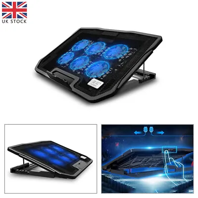 12-19  Laptop Cooling Pad Dual USB Powered Fan Notebook Cooler Stand Tray Silent • £19.99