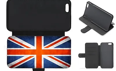 £9 • Buy Union Jack IPhone Flag Grunge Flip/Wallet Phone Case 7,8,11,12,13,14,SE,X,XR,XS