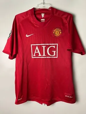 Giggs Manchester United 2007 2009 Football Soccer Shirt Jersey Nike 237924-666 • $59.99